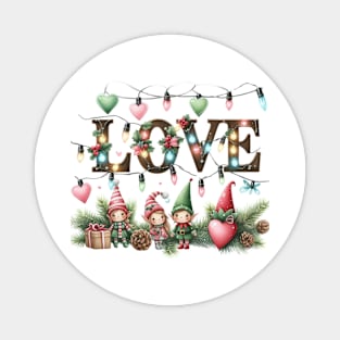 Love Christmas Sublimation Magnet